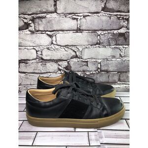 Greats All Black Leather Lace Up Casual Sneakers Shoes Men’s Sz 9.5M US/42.5EU
